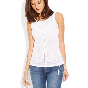 Lucky Brand | Alameda Eyelet Tank Top size Medium